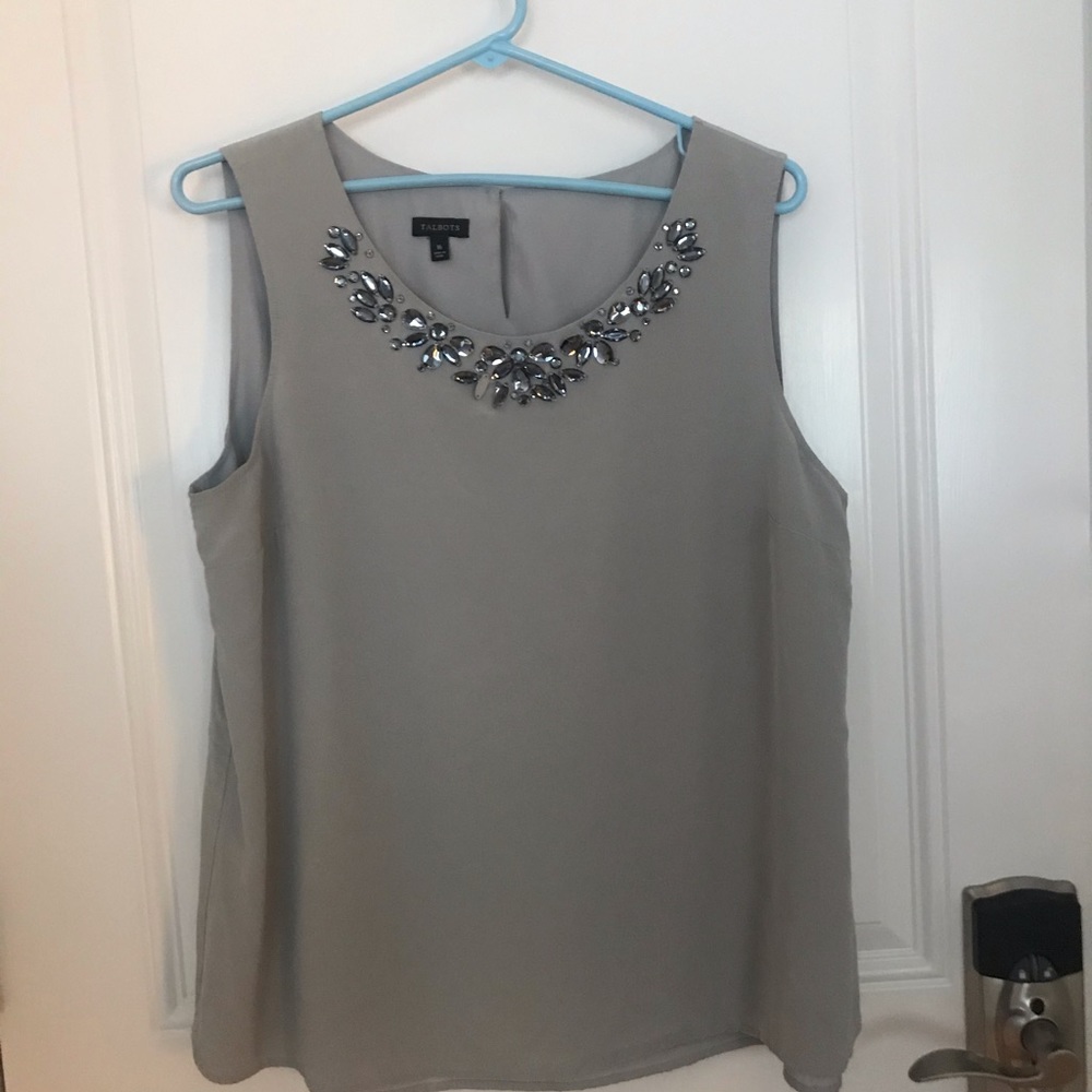Talbots Gem silk tank